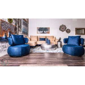 Bently Sofa Set With Two Resolving Chairs