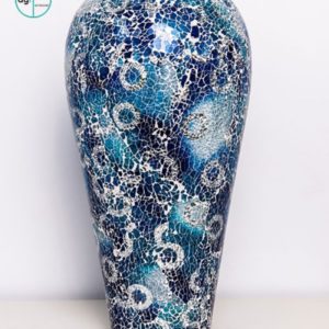 Blue Mosaic Vase