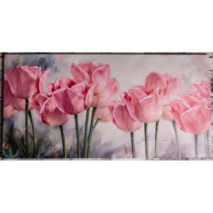 Canvas Pink Tulip Painting